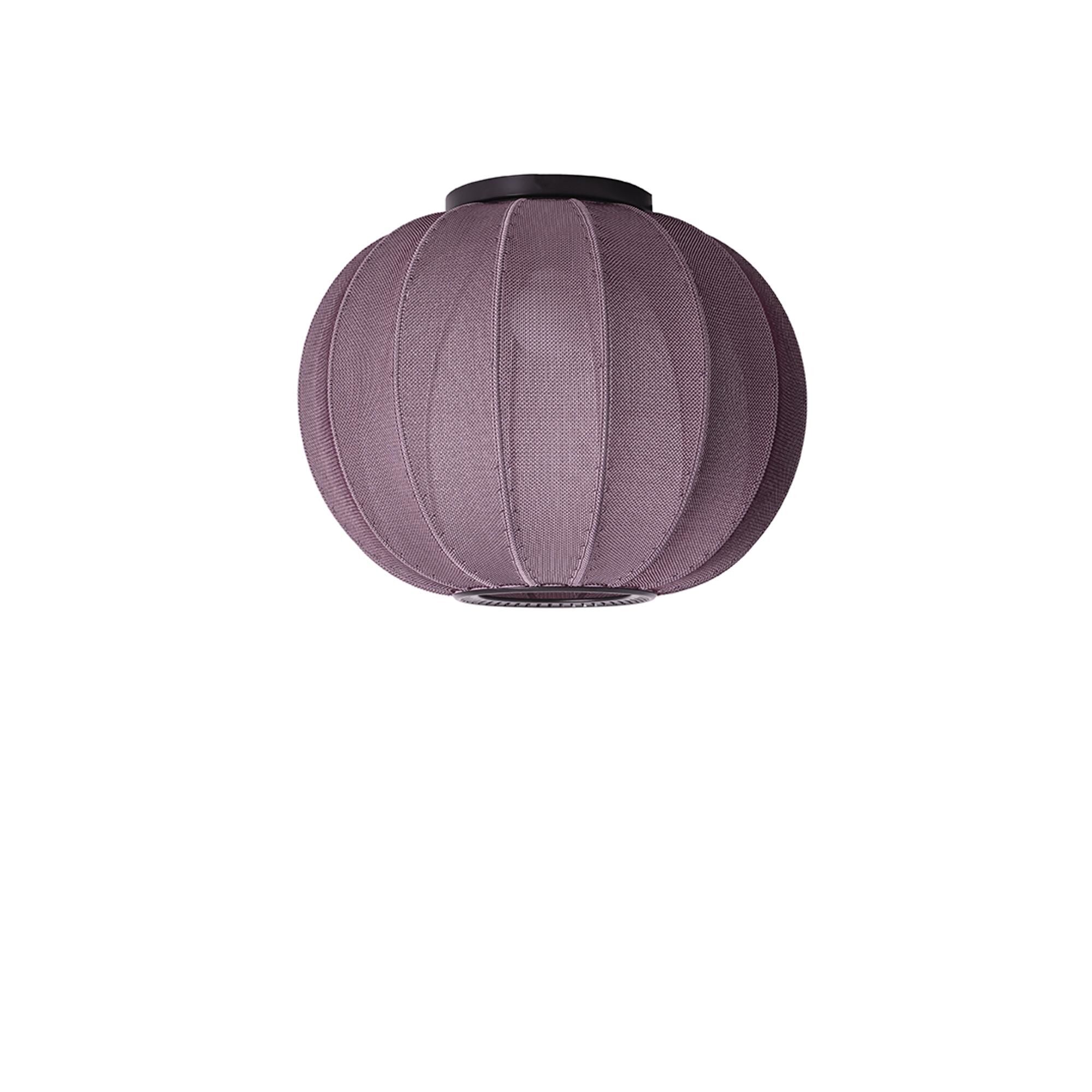 Knit-Wit Rund Taklampa &Oslash;45 Burgundy