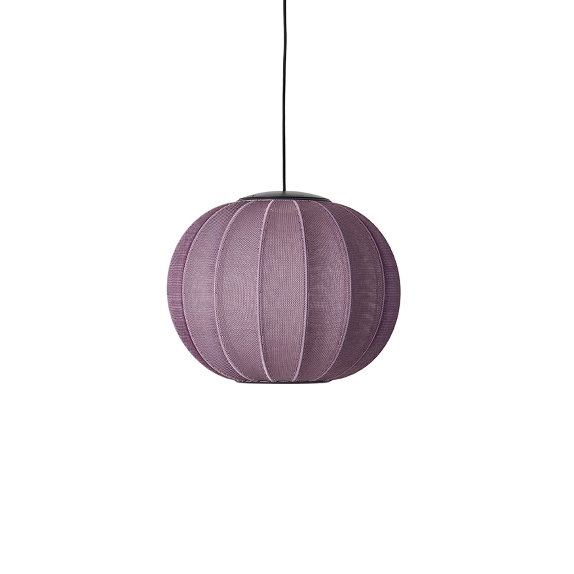 Knit-Wit Rund Taklampa &Oslash;45 Burgundy LED