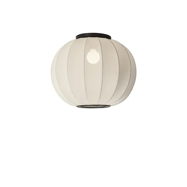 Knit-Wit Round Ceiling Light Ø45 Pearl White