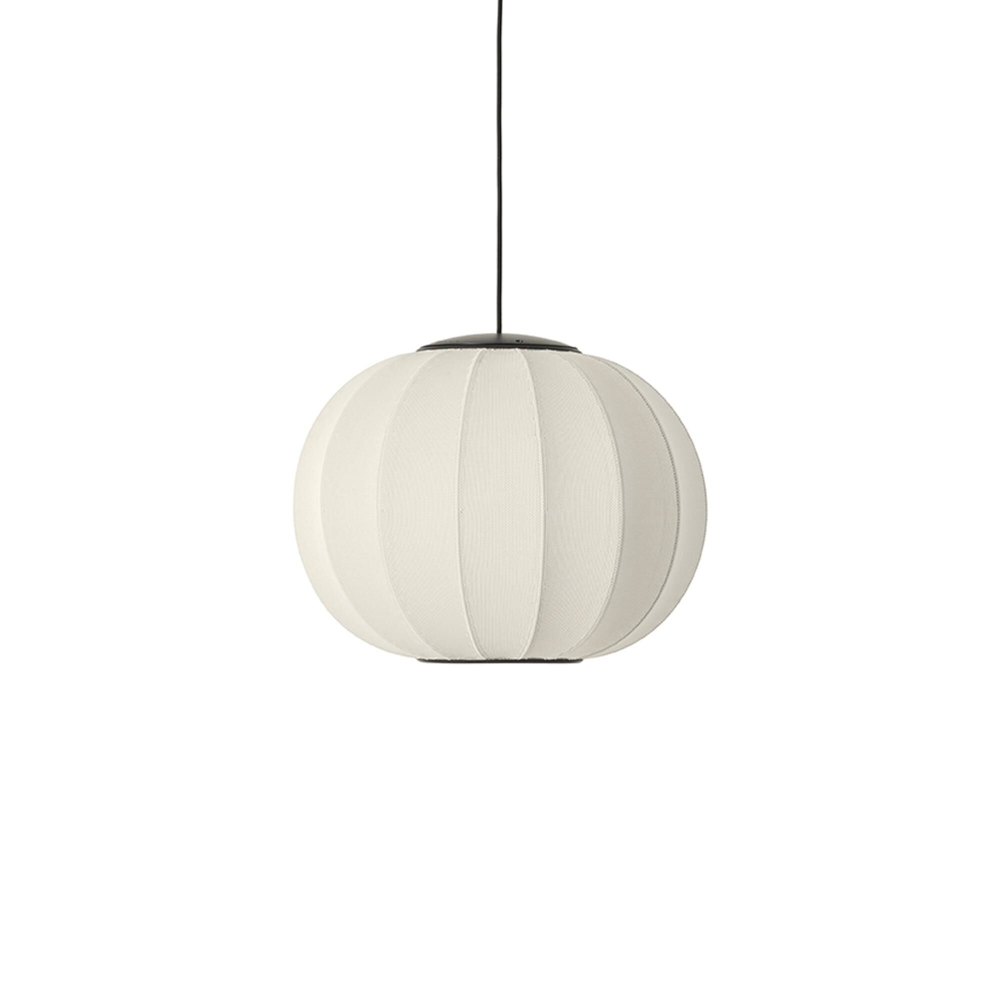 Suspension Rond Tricoté à La Ø45 LED Blanc Perle
