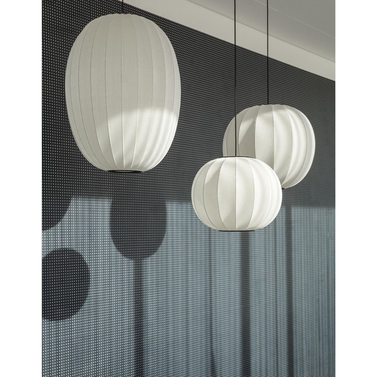 Knit-Wit Round Pendant Ø45 Pearl White LED