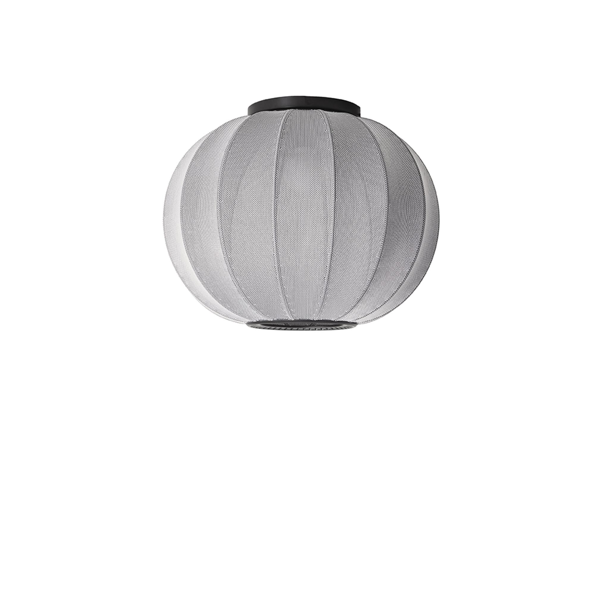 Knit-Wit Rund Taklampa &Oslash;45 Silver