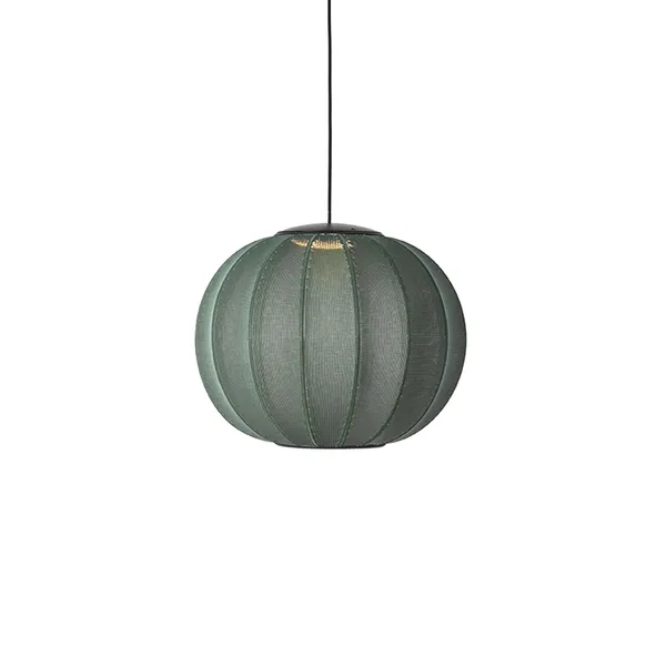 Knit-Wit Round Pendant Ø45 Tweed Green LED