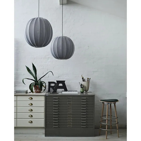 Knit-Wit Round Pendant Ø60 Blue Stone LED