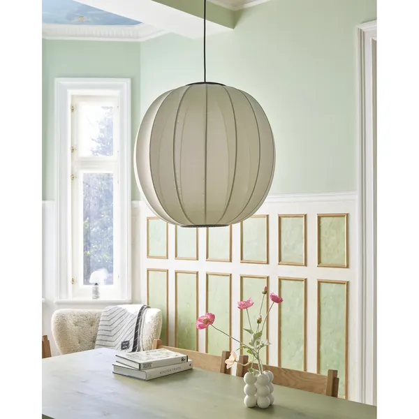 Knit-Wit Round Pendel Ø60 Pearl White LED