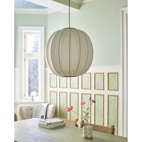 Knit-Wit Round Pendel Ø60 Pearl White LED
