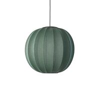 Knit-Wit Round Pendel Ø60 Tweed Green LED