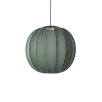 Knit-Wit Round Pendel Ø60 Tweed Green LED