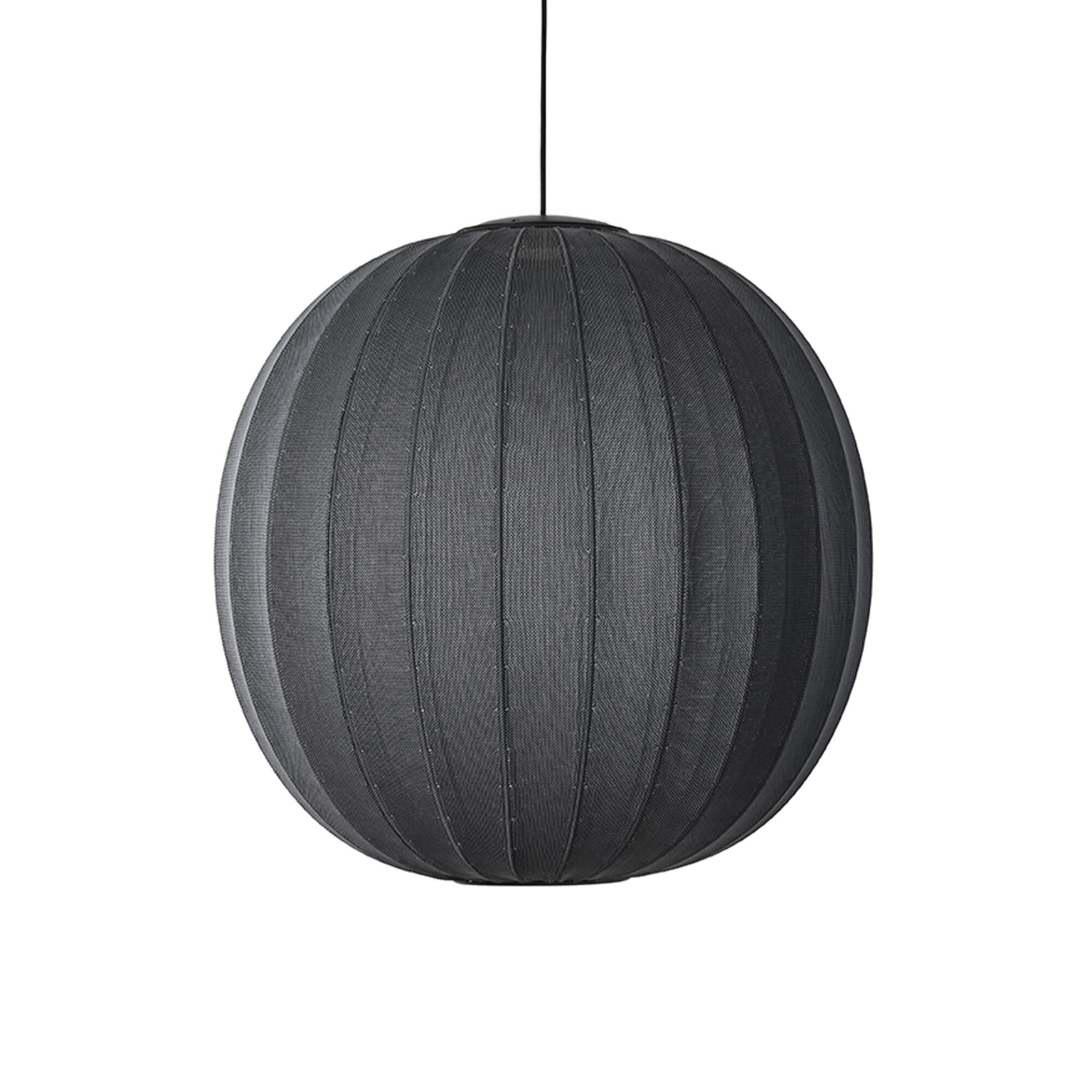 Knit-Wit Rund Taklampe É75 Sort LED