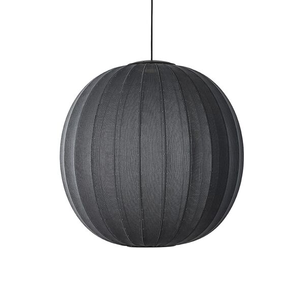 Runde Pendelleuchte mit Ø75 mm LED-Beleuchtung, Schwarz
