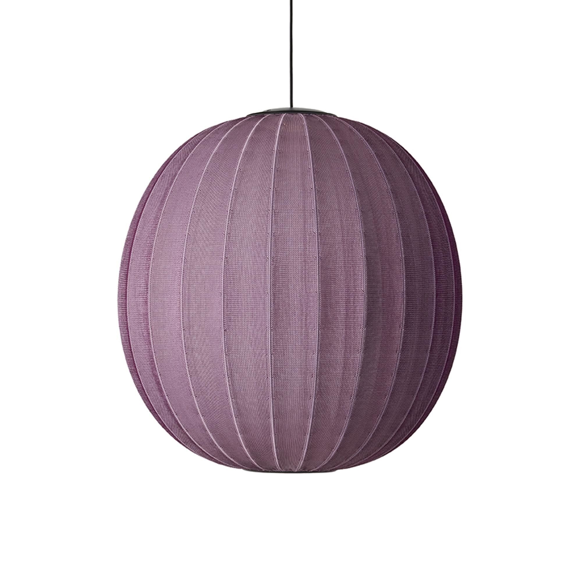 Knit-Wit Rund Taklampe É75 Burgunder LED