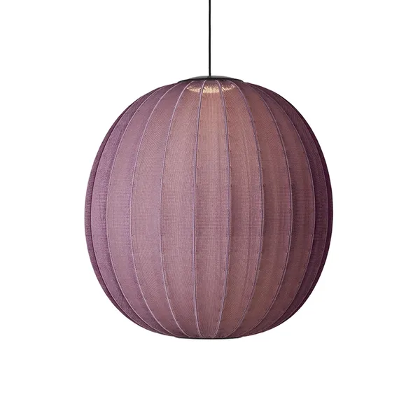 Knit-Wit Round Pendel Ø75 Burgundy LED