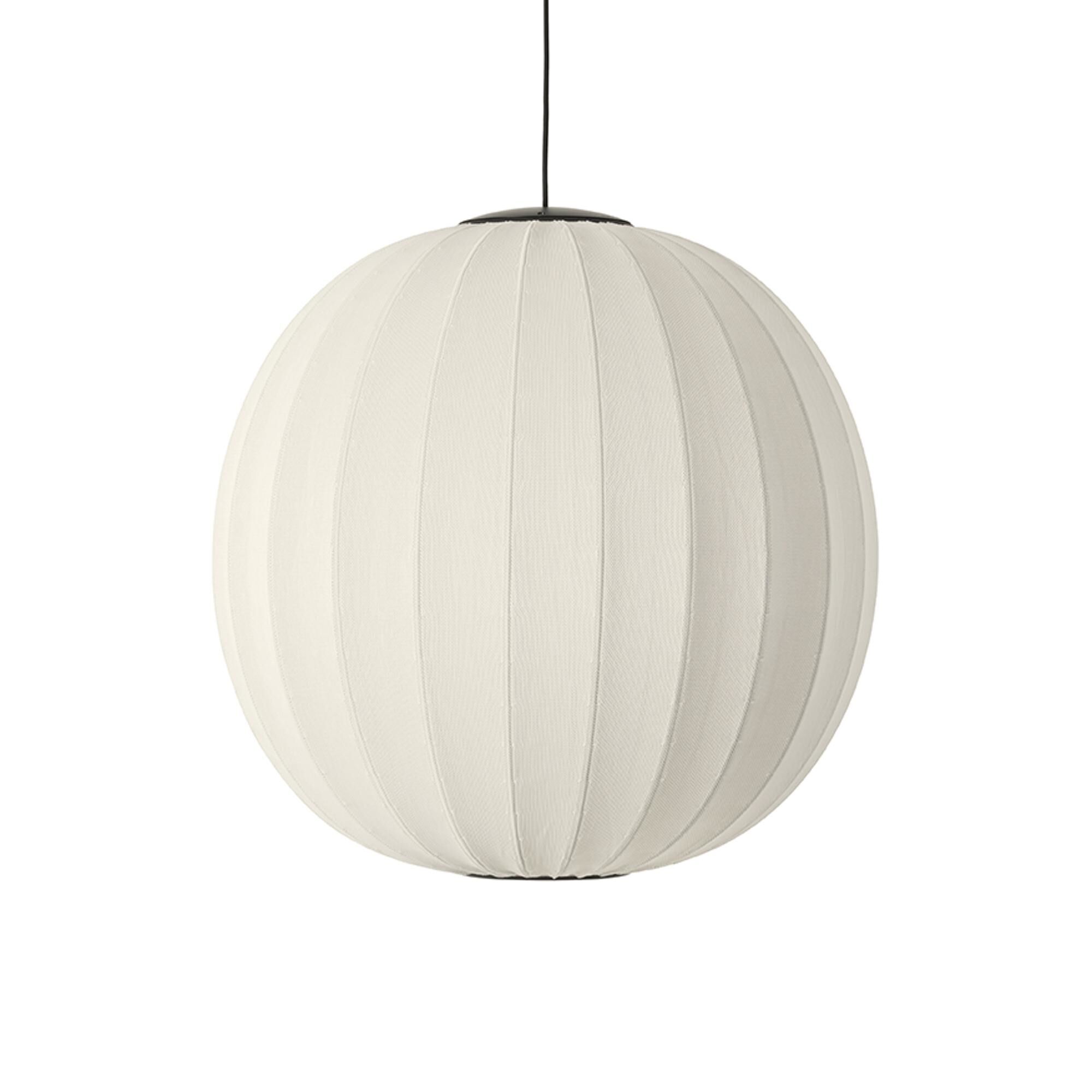 Suspension Rond Tricoté à La Ø75 LED Blanc Perle