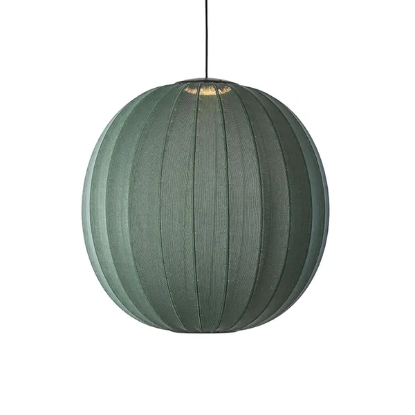 Knit-Wit Round Pendant Ø75 Tweed Green LED