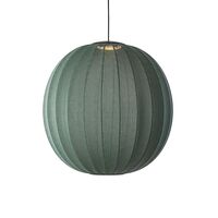 Knit-Wit Round Pendant Ø75 Tweed Green LED