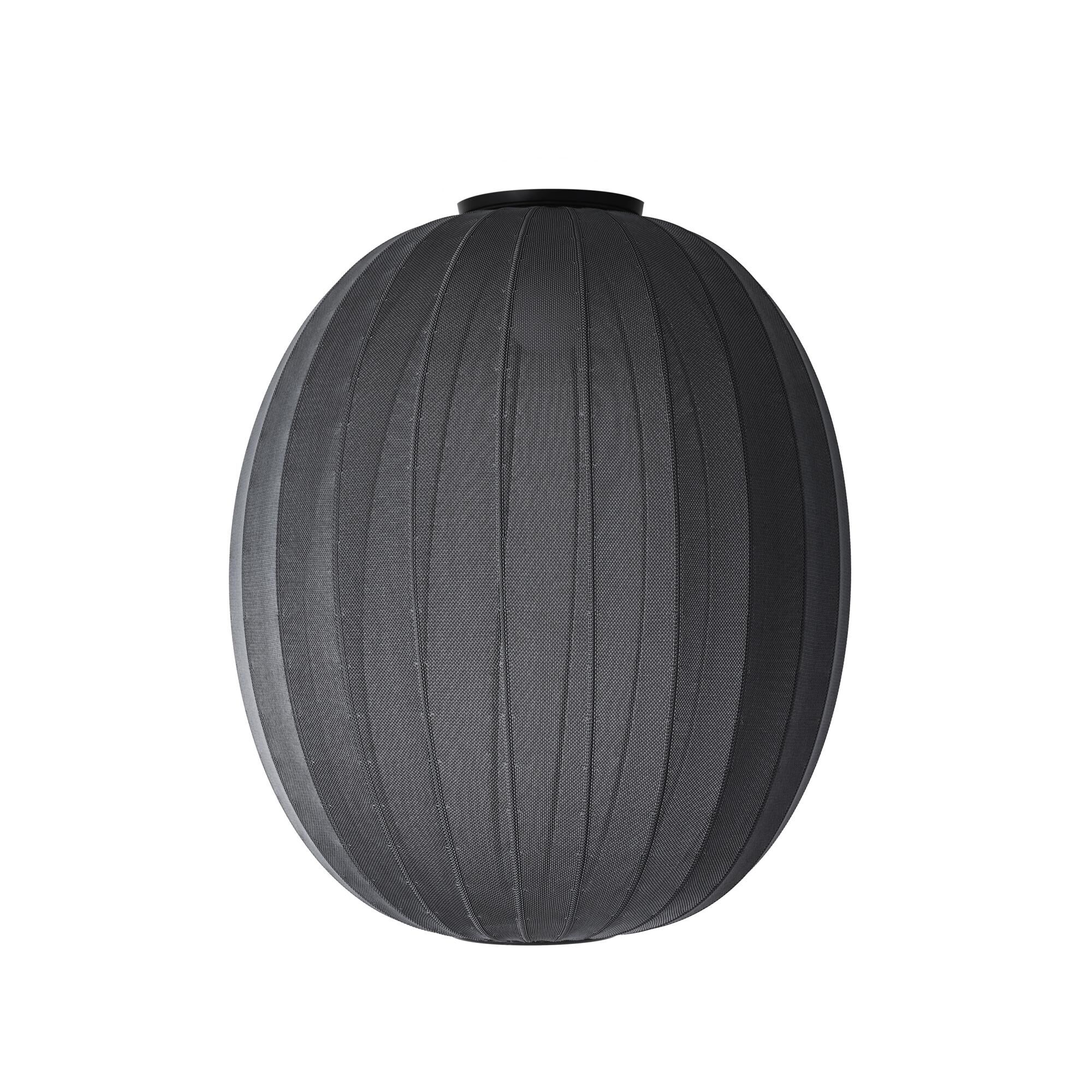 Knit-Wit H&ouml;g/Oval Taklampa &Oslash;65 Svart