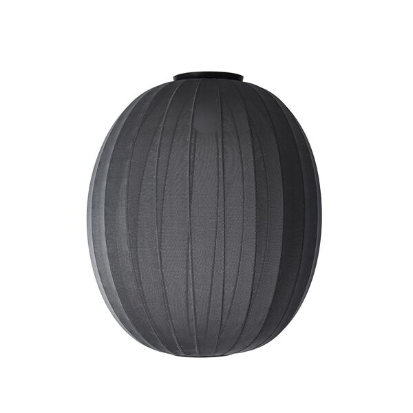 , Gestrickte Deckenleuchte , Hoch/oval, Ø65 Schwarz