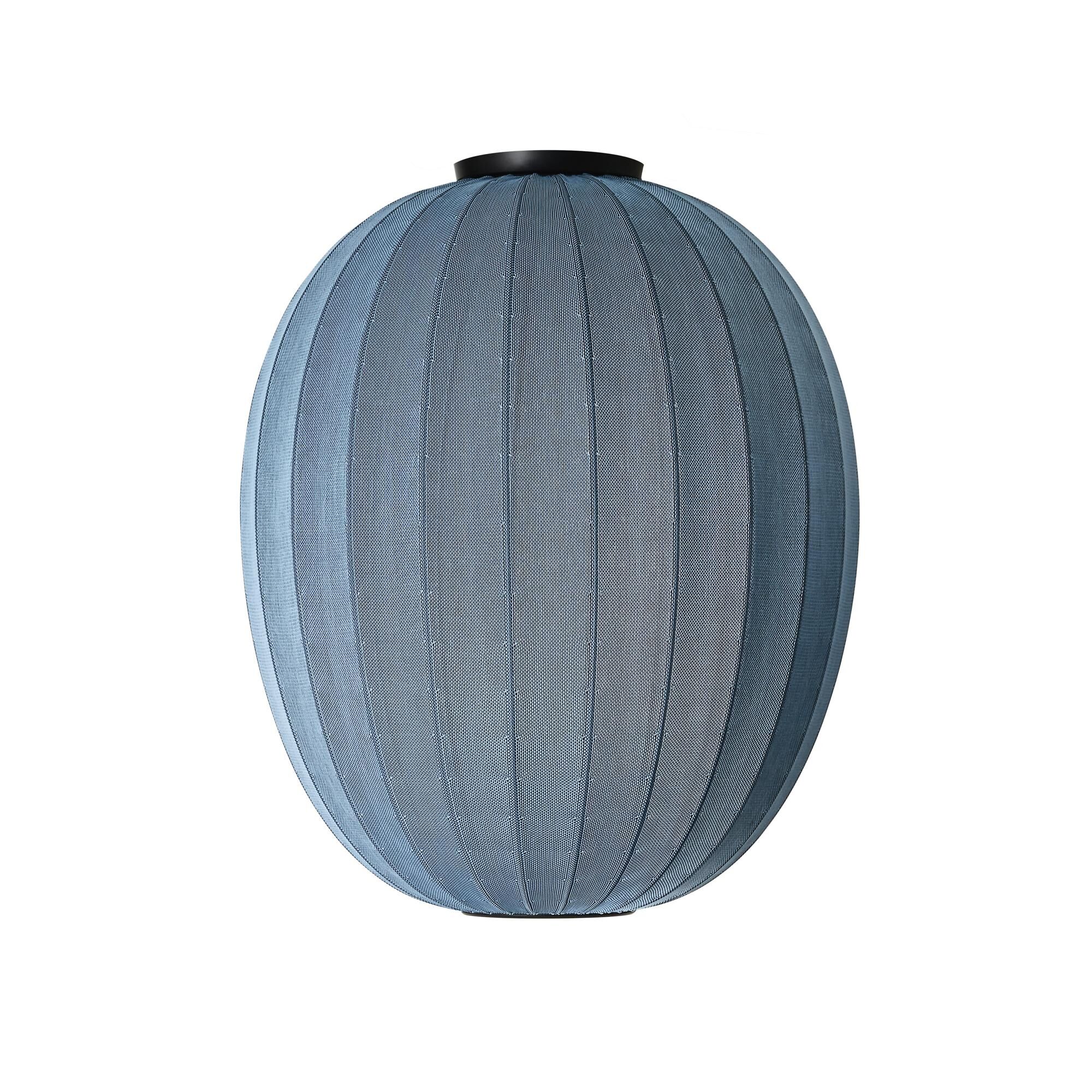 Knit-Wit H&ouml;g/Oval Taklampa &Oslash;65 Bl&aring; Sten