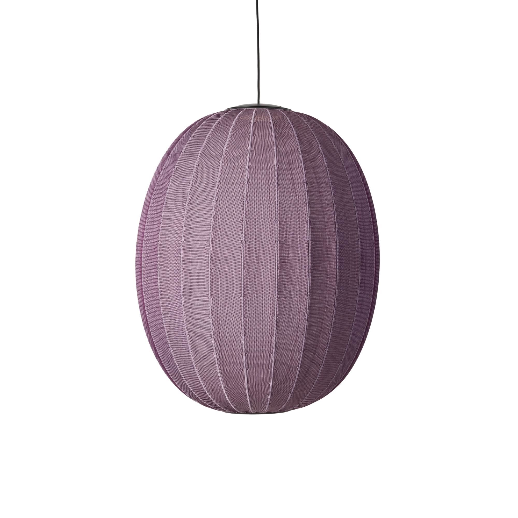 Knit-Wit H&ouml;g/Oval Taklampa &Oslash;65 Burgundy LED