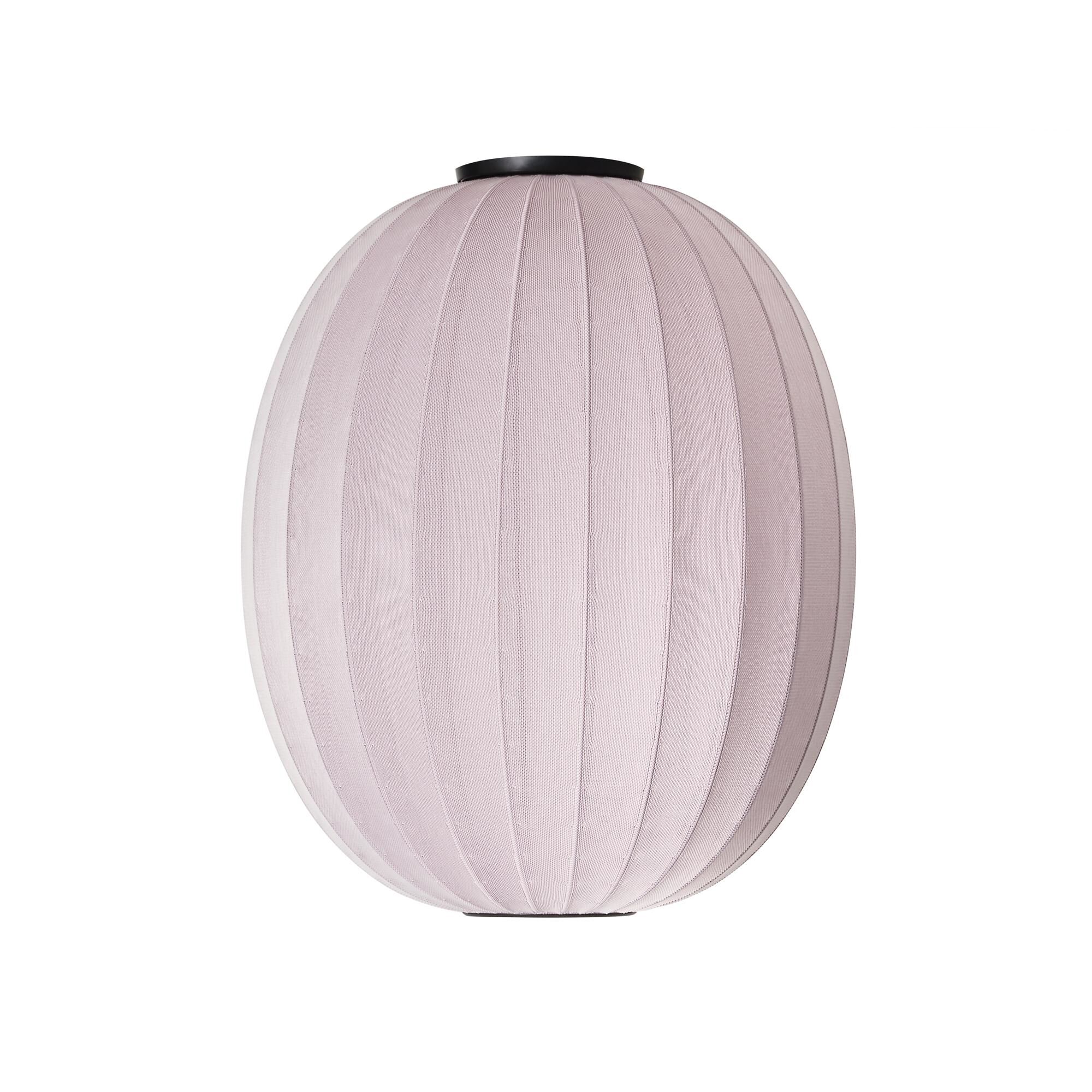 Knit-Wit H&ouml;g/Oval Taklampa &Oslash;65 Ljusrosa
