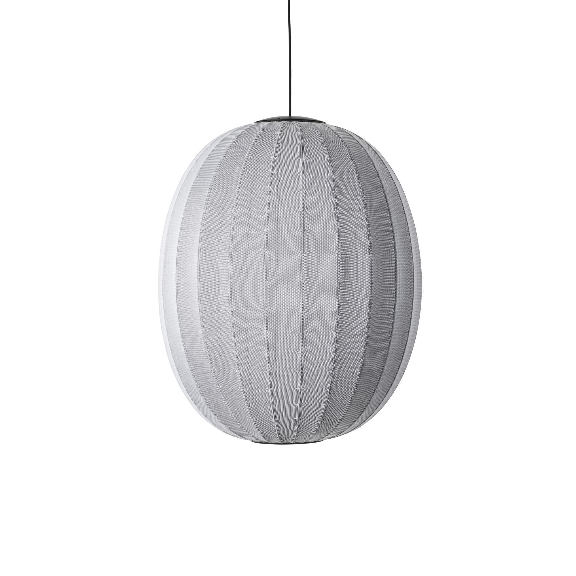 Knit-Wit Høy/Oval Taklampe É65 Sølv LED
