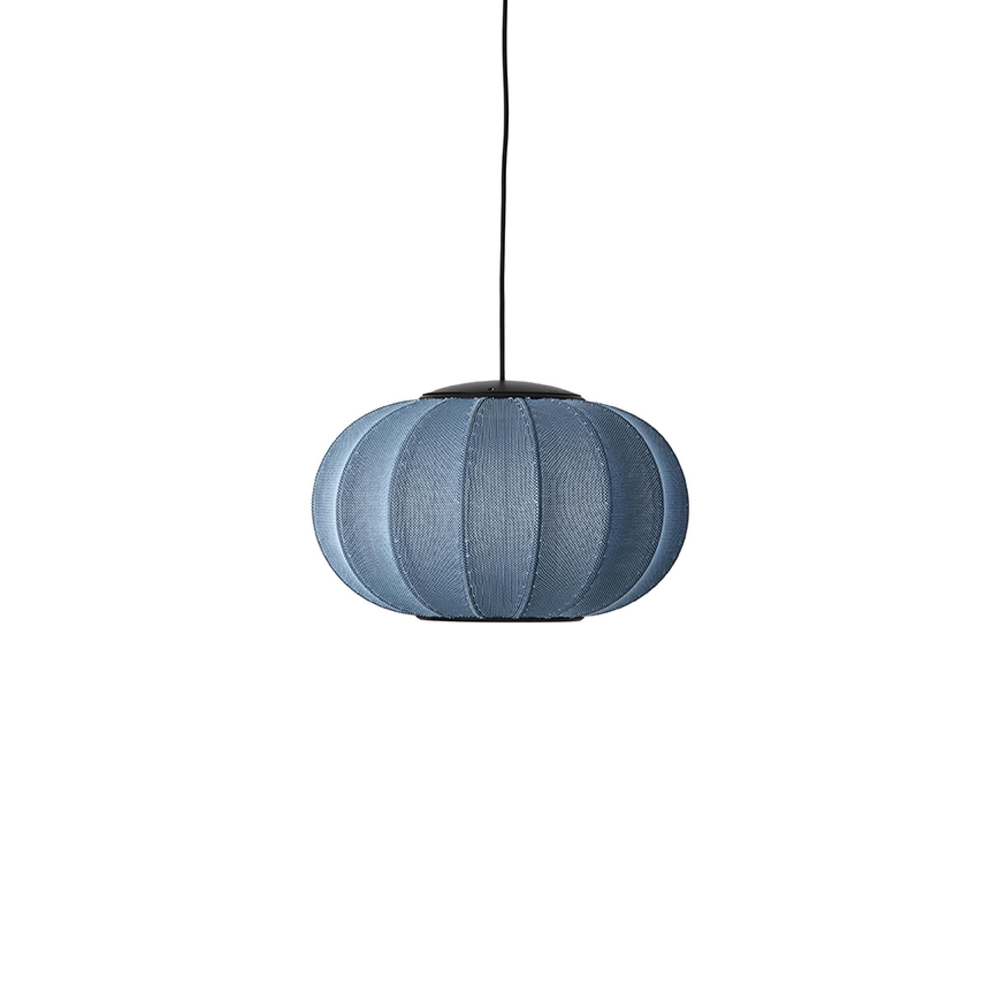Knit-Wit Oval Taklampa &Oslash;45 Bl&aring; Sten LED