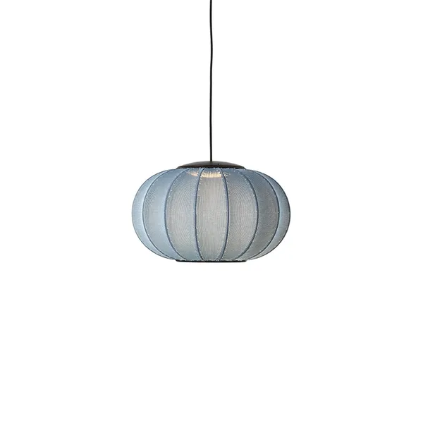Knit-Wit Oval Pendel Ø45 Blue Stone LED