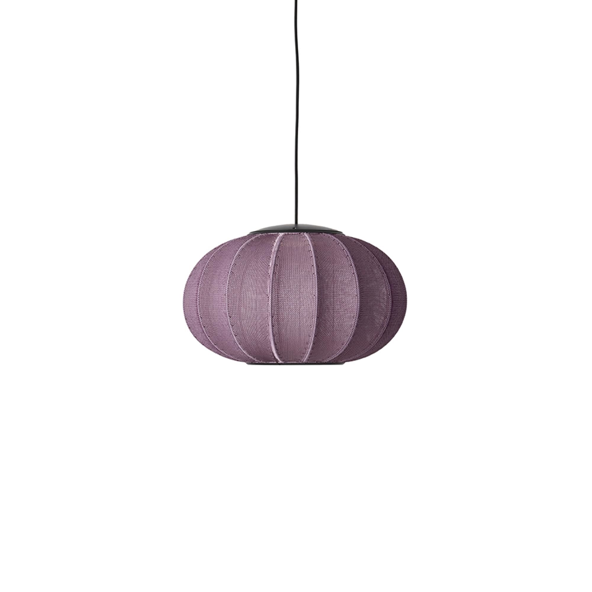 Knit-Wit Oval Taklampe É45 Burgunder LED
