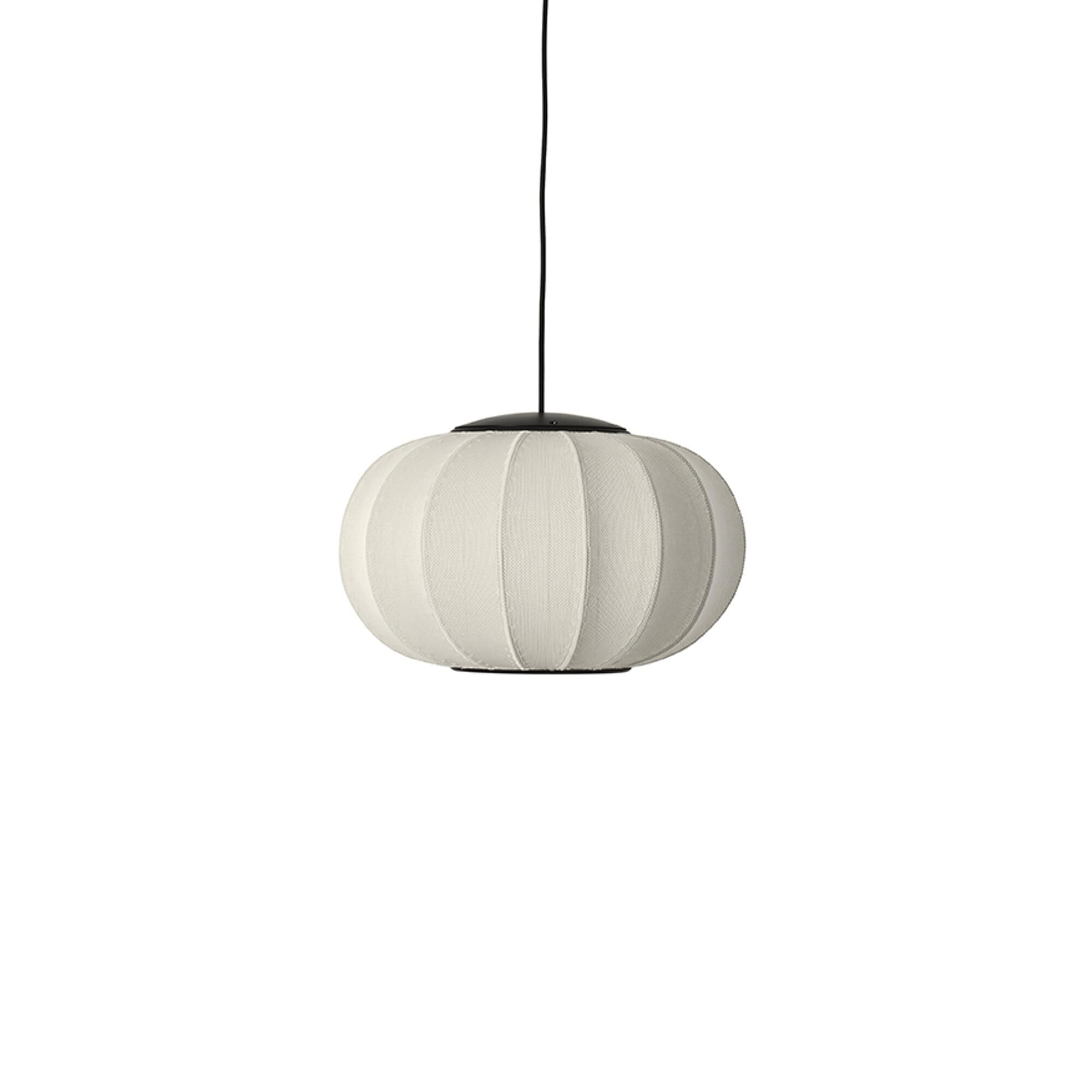 Suspension Ovale Knit-Wit Ø45 LED Blanc Perle
