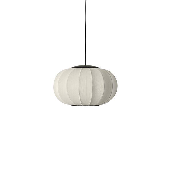Lampadario Ovale Knit-Wit Ø45 LED Bianco Perla