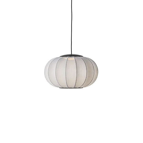 Knit-Wit Oval Pendant Ø45 Silver LED