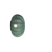 Knit-Wit Oval Wall Lamp Ø45 cm Tweed Green