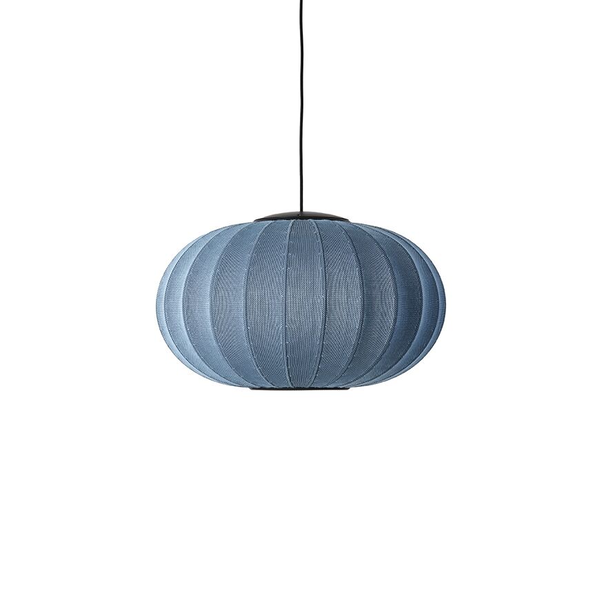 Knit-Wit Oval Taklampe É57 Blå Stein LED