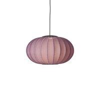 Knit-Wit Oval Pendel Ø57 Burgundy LED