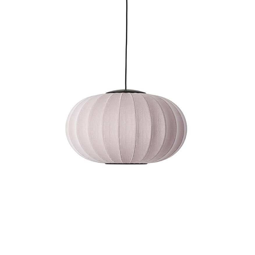 Suspension Ovale Tricoté à La Ø57 LED Rose Clair