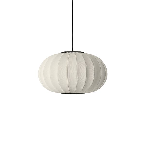 Lampadario Ovale Knit-Wit Ø57 LED Bianco Perla