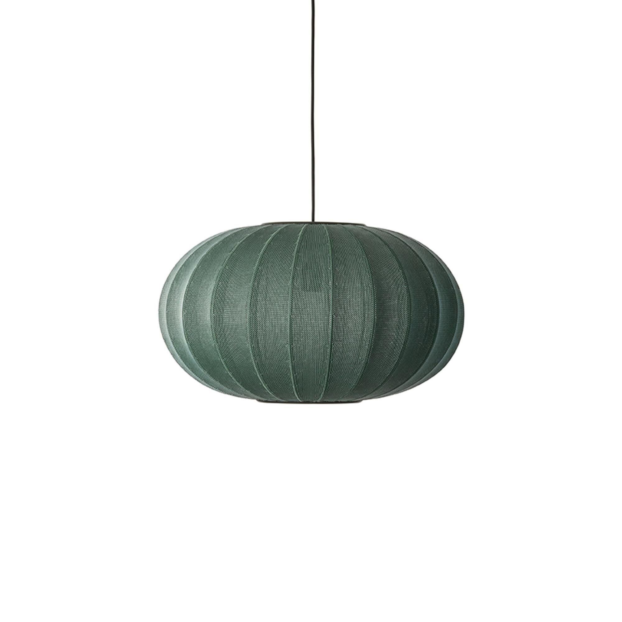 Suspension Ovale Tricoté à La Ø57 , Vert Tweed