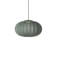 Knit-Wit Oval Pendel Ø57 Tweed Green LED