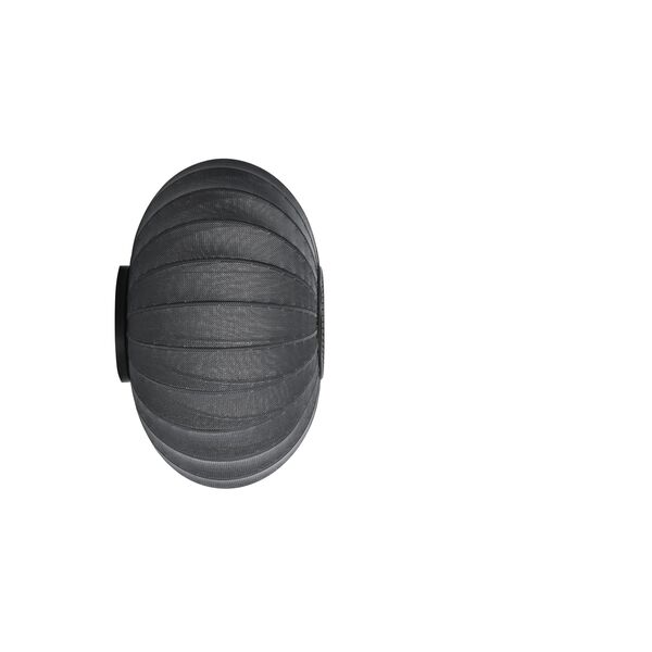 Applique Murale Ovale Knit-Wit, , Ø57 Cm, Noir