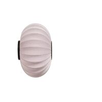 , Ovale Wandlampe Knit-Wit, Ø 57 cm , Hellrosa