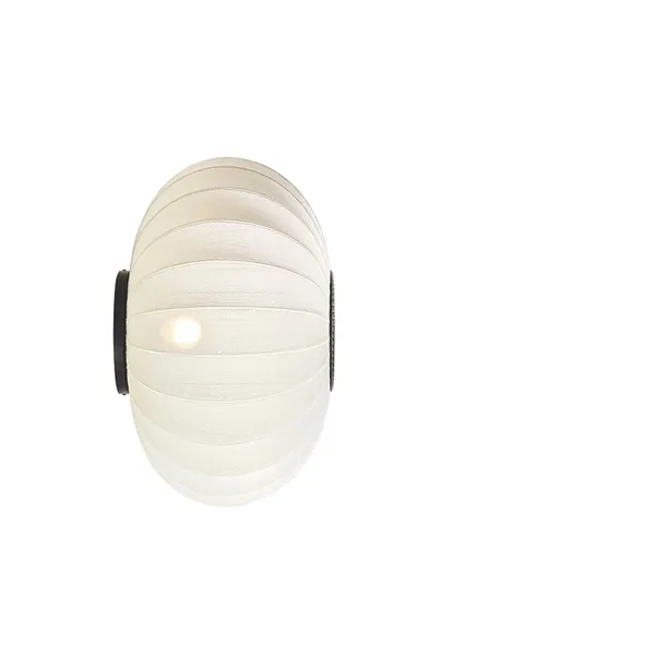 Knit-Wit Oval Vegglampe Ø57 cm Perlehvit