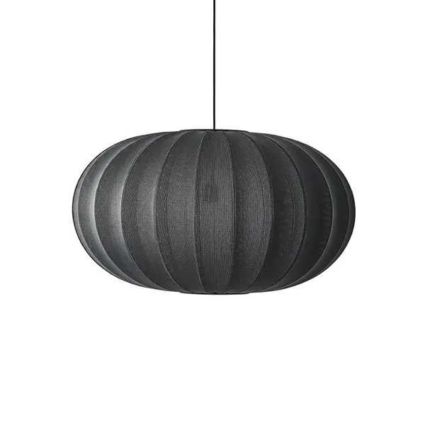 Knit-Wit Oval Pendant Ø76 Pendant Black
