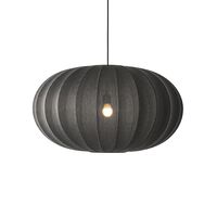 Knit-Wit Oval Pendant Ø76 Pendant Black