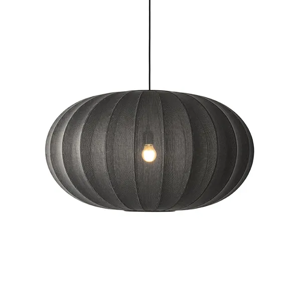 Knit-Wit Oval Pendant Ø76 Pendant Black