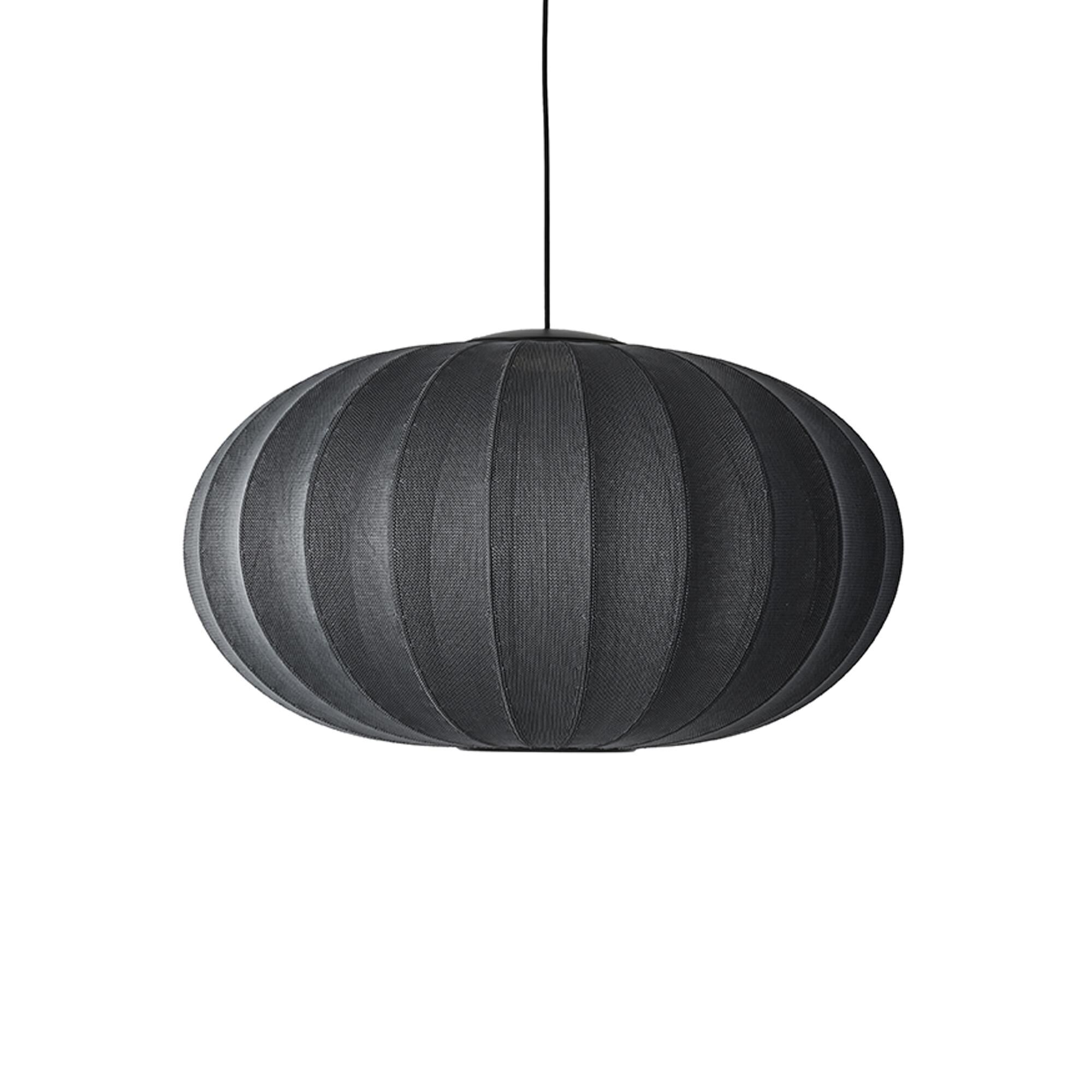 Knit-Wit Oval Taklampa &Oslash;76 Svart LED