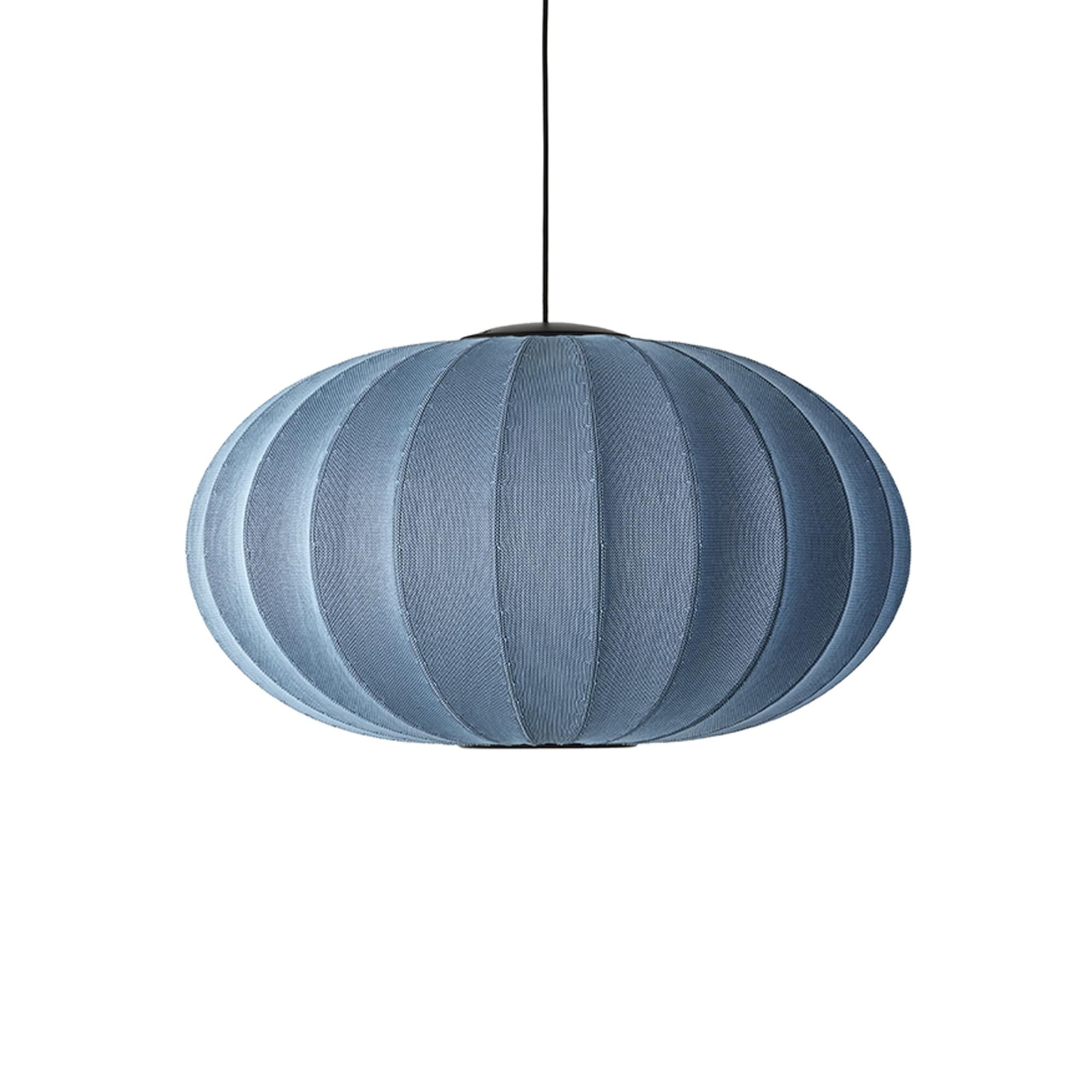 Knit-Wit Oval Taklampa &Oslash;76 Bl&aring; Sten LED