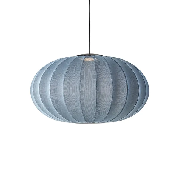 Knit-Wit Oval Pendel Ø76 Blue Stone LED