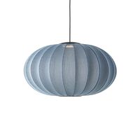 Knit-Wit Oval Pendel Ø76 Blue Stone LED
