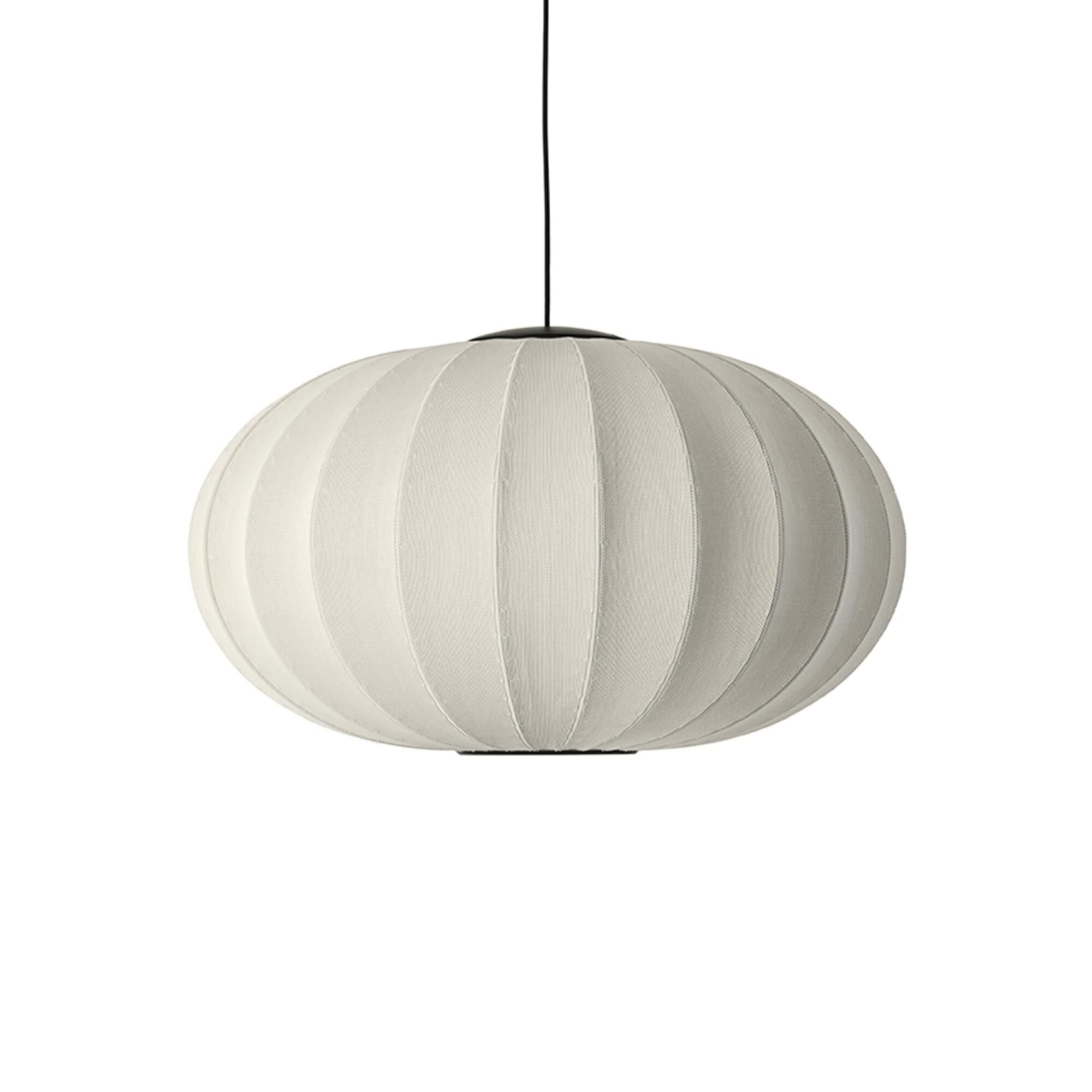 Suspension Ovale Knit-Wit Ø76 LED Blanc Perle