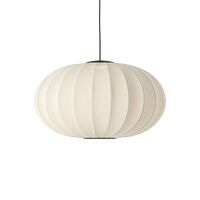 Knit-Wit Oval Pendel Ø76 Pearl White LED